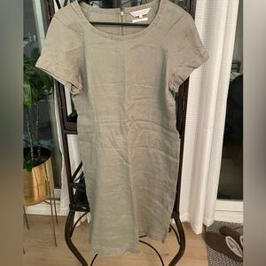 Part Two Linen Dress in Gray